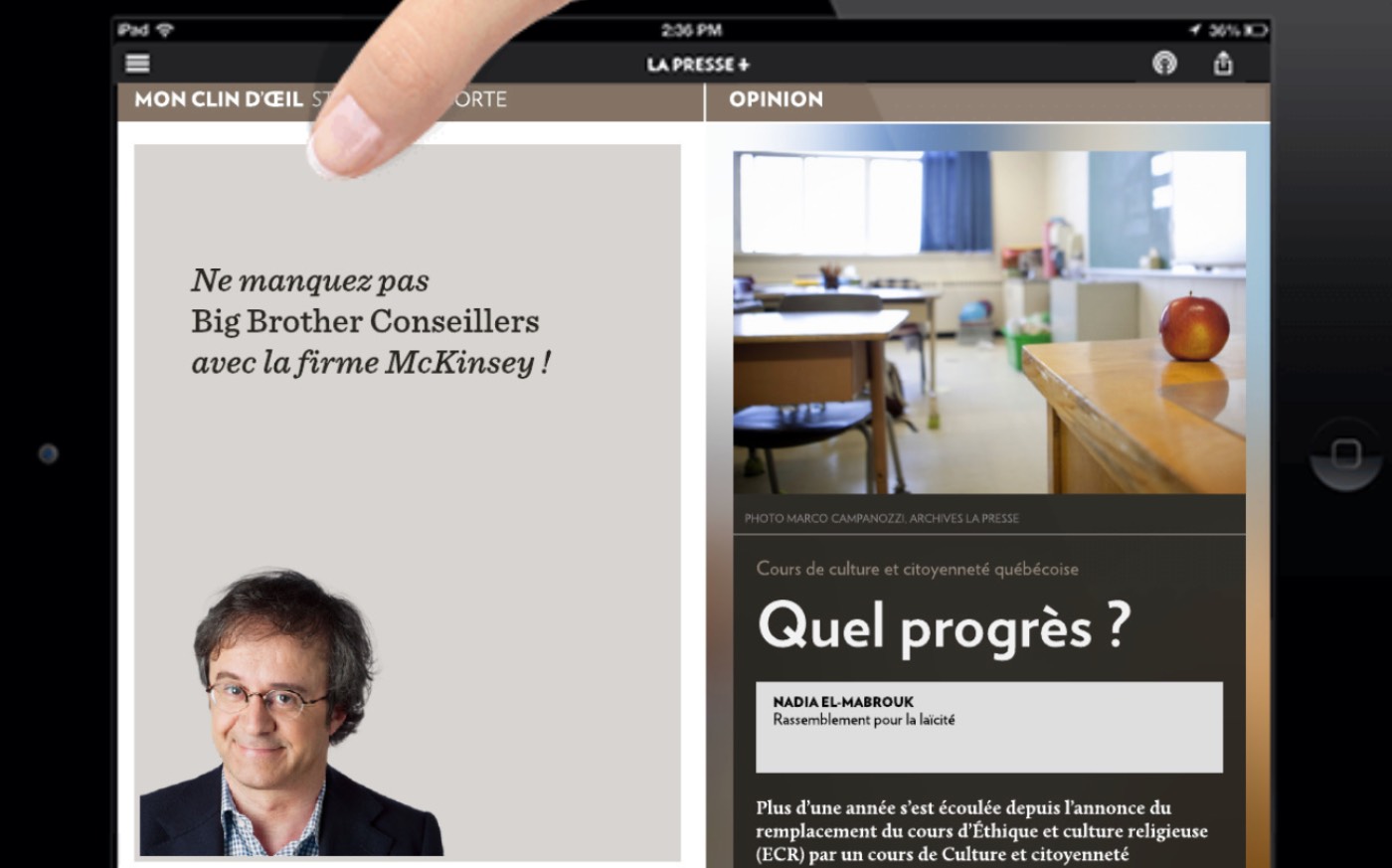 Cours de culture et citoyenneté québécoiseQuel progrès ?