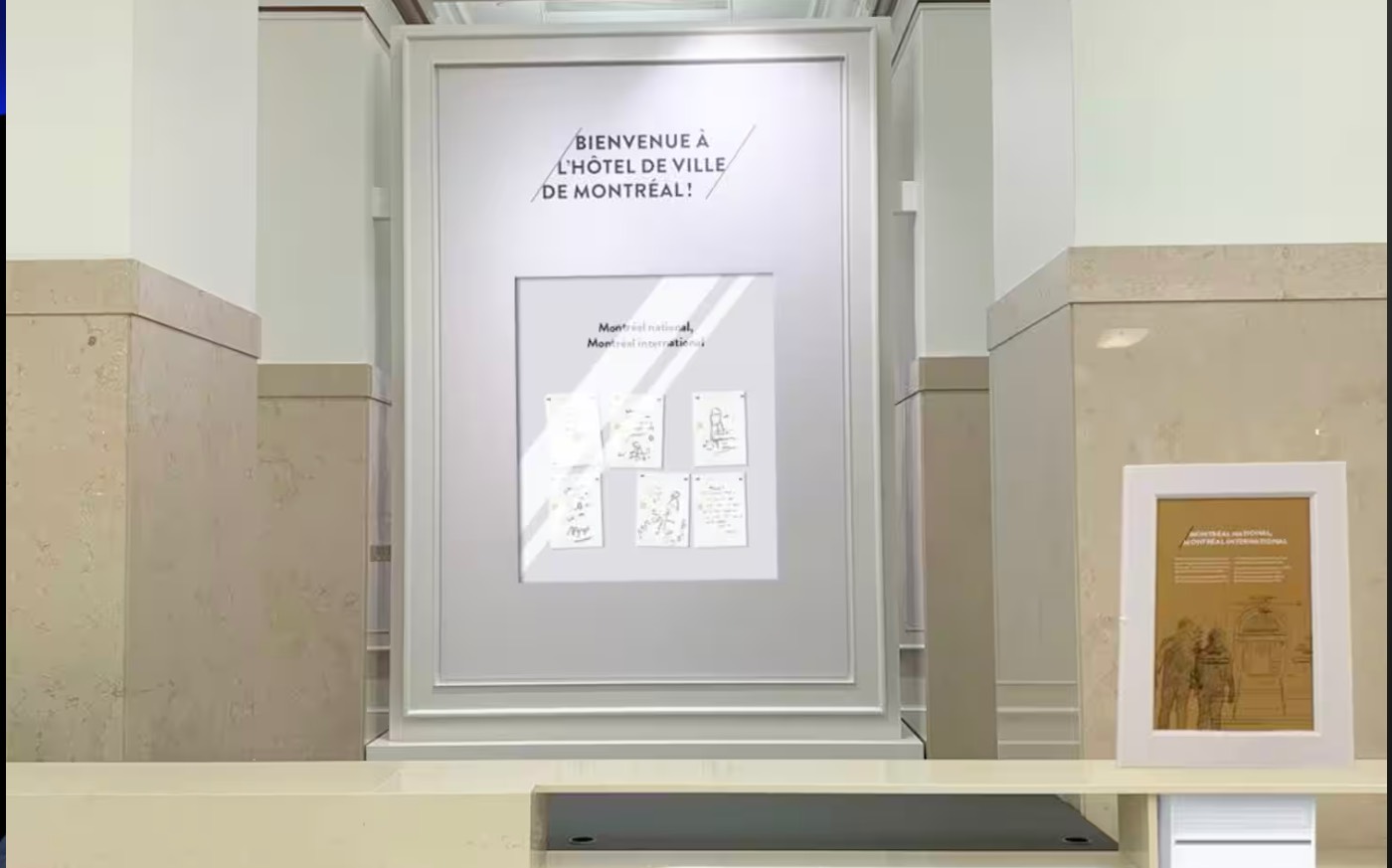 L’affiche controversée de l’hôtel de ville de Montréal présentant une femme voilée sera remplacée par un espace participatif