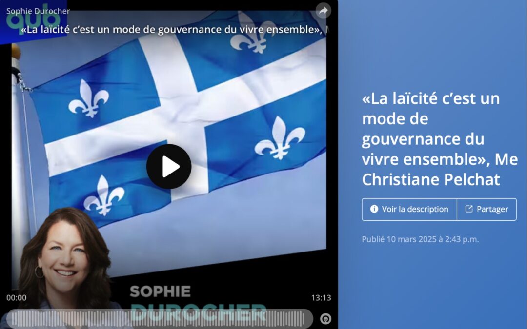 « La laïcité c’est un mode de gouvernance du vivre ensemble »