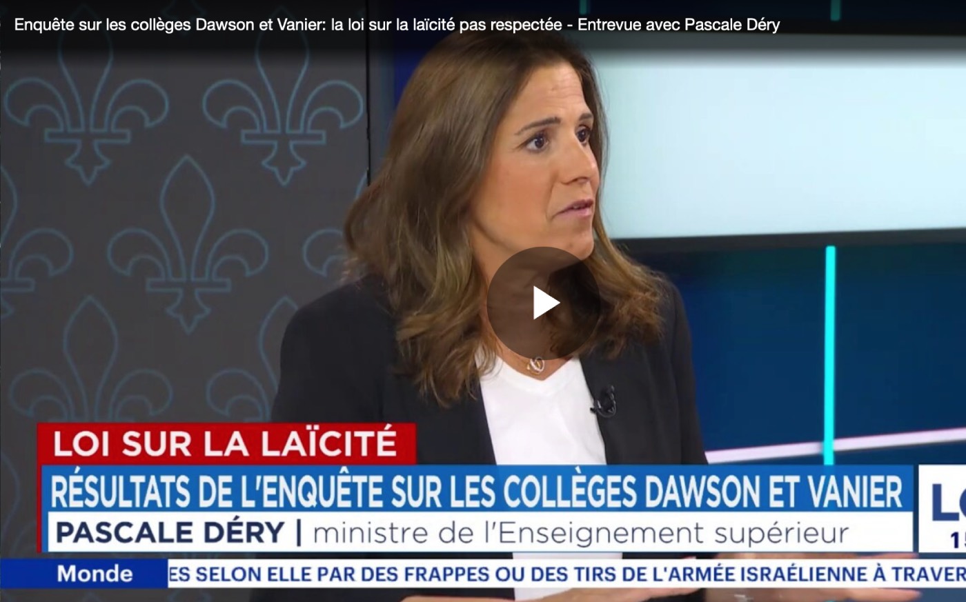 Enquête sur les collèges Dawson et Vanier: la loi sur la laïcité pas respectée
