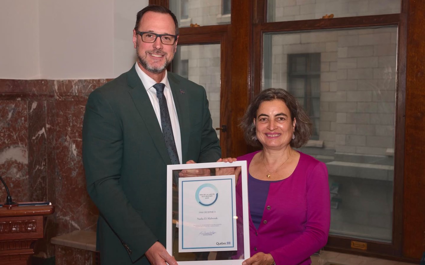 Félicitations à Nadia El-Mabrouk !